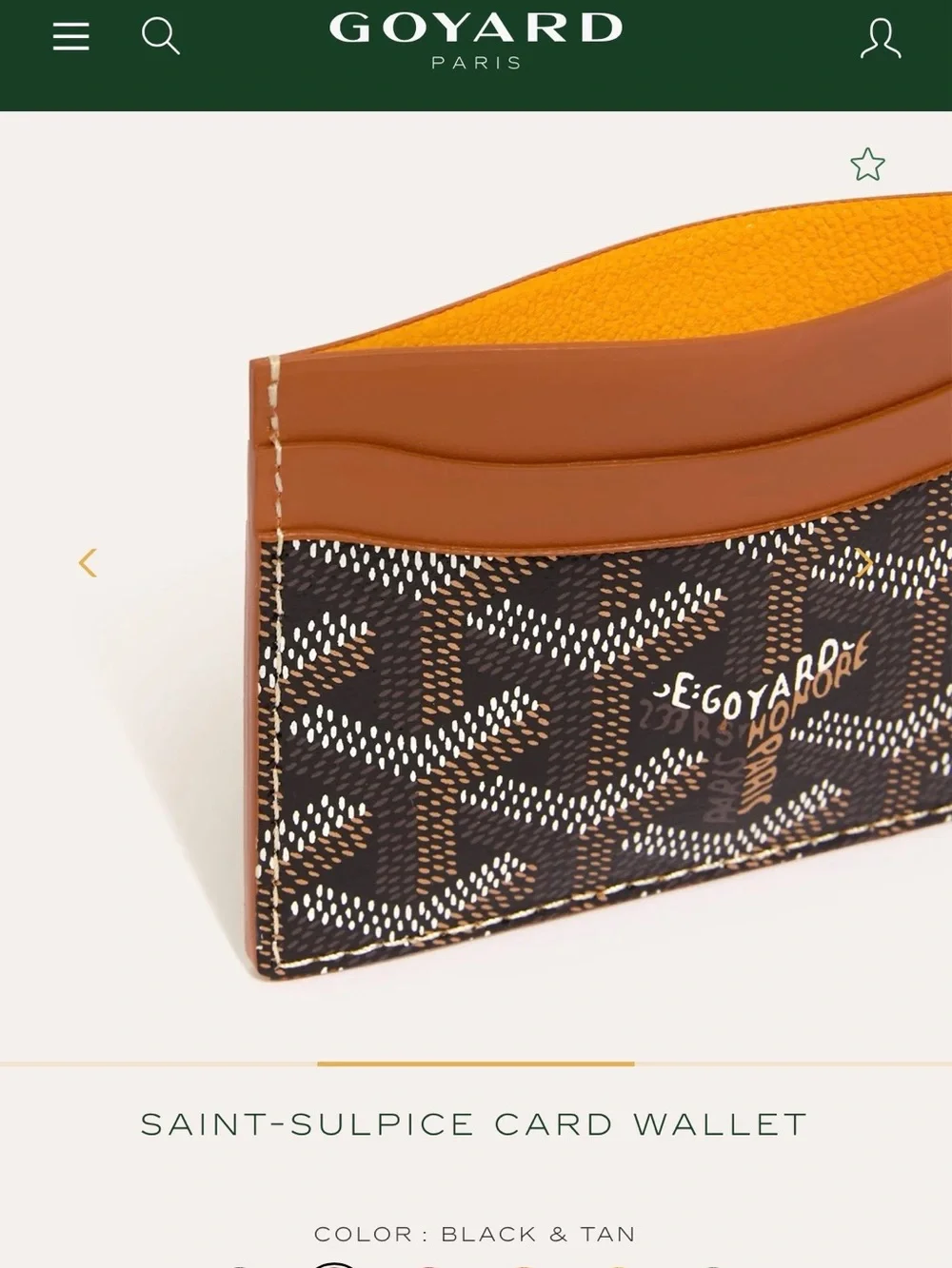 Goyard Card Holder